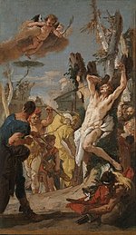 Tiepolo - Study for The Martyrdom of Saint Sebastian (for the Augustinian monastery at Diessen, Germany), 1739 - Cleveland.jpeg