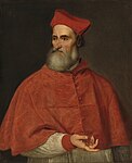 Titian – Cardinal Pietro Bembo – Google Art Project.jpg (Retrat de Pietro Bembo per Ticià, 1539-1540, National Gallery of Art, Washington)