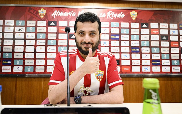 Turki Al-Sheikh during a press conference in 2019