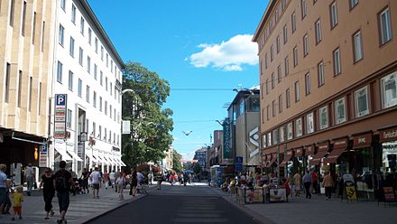 Yliopistonkatu next to the Market Square is a pedestrian zone; there are a variety of services in it