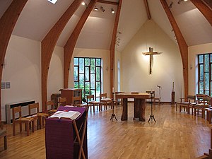 Turvey Abbey, chapel interior