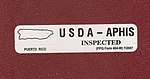 USDA — APHIS inspected sticker