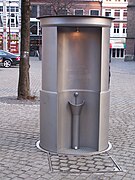 A retractable pissoir (telescopic urinal) in The Hague
