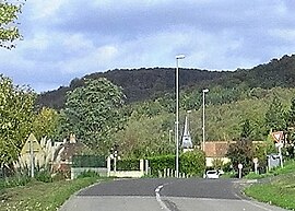 Eine Straße in Vézillon