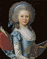 Antoine Vestier : Anne Angélique Marie Émilie de Sérent de Kerfilis, 1788.