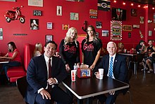 DeSantis with Vice President Mike Pence in Orlando, May 2020 Vice President Pence in Florida (49923339047).jpg