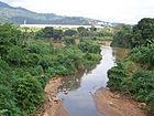 Foz do ribeirão Caladinho no rio Piracicaba, próxima ao perímetro urbano do bairro.