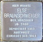 Stolperstein für Else Braunschweiger (Konradstraße 11)