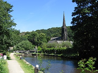 <span class="mw-page-title-main">Walsden</span> Village and civil parish in West Yorkshire, England