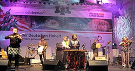 Warsaw Village Band or Kapela ze Wsi Warszawa at a concert on the Bremen market square on October 2, 2010 (at a community festival before the Day of German Unity 2010)