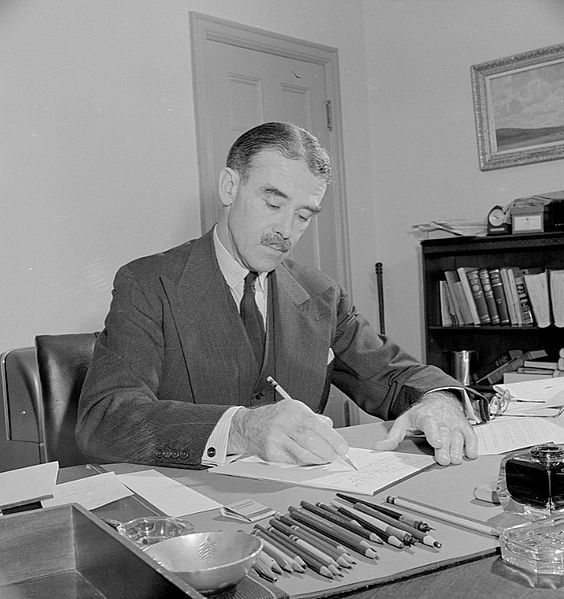 Casey in his office as Australian Minister to the United States.