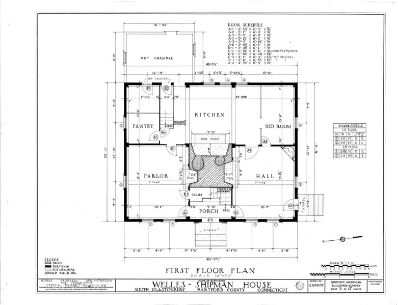 File:Welles-Shipman House, Station Street, South Glastonbury, Hartford County, CT HABS CONN,2-GLASBS,1- (sheet 2 of 17).tif