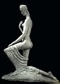 Wilhelm Lehmbruck, 1911, Femme á genoux (The Kneeling One), cast stone, plaster, 176 x 138 x 70 cm (69.2 x 54.5 x 27.5 in), Armory Show postcard