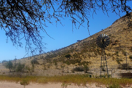 Wind turbine in Namibia