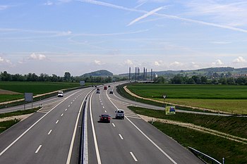 Autobahneinfahrt Grenchen Richtung Solothurn