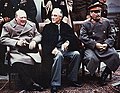 Yalta konferensiyasida Yevropaning „katta uchligi“: Winston Cherchill, Franklin D.Ruzvelt va Iosif Stalin