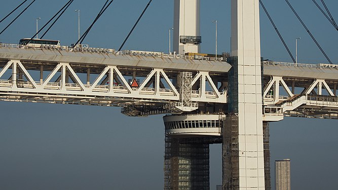 Yokohama Bay Bridge in Japan.