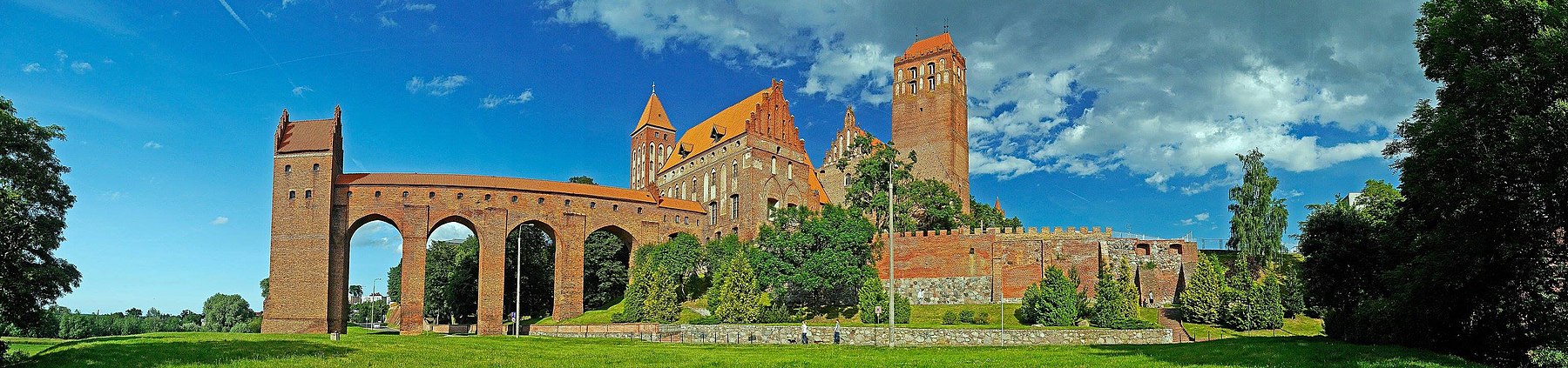 Widok na zamek w Kwidzynie