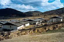 Tibetan houses in the outskirts of Shangri-La