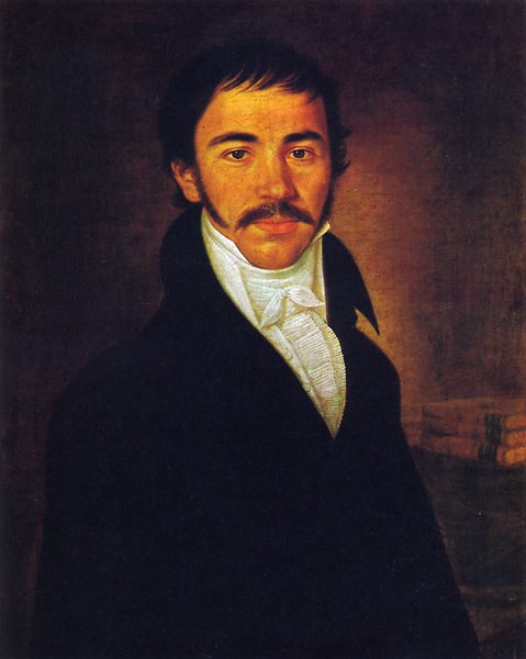 Oil painting by Pavel Đurković, dating to 1816 (age 29)