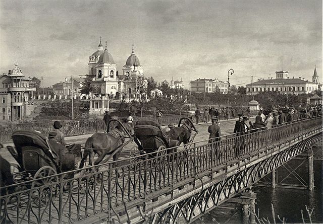 The Iron Bridge in 1918