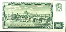 Pohled na Prahu s Pražským hradem a Karlovým mostem