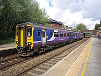 Northern Rail British Rail Class 156 at Urmston, bound for Manchester Oxford Road 156426 at Urmston (2).JPG