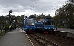 SL X15p (links) und X10p (rechts) in Österskär; 2022