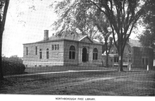 Northborough public library, 1899 1899 Northborough public library Massachusetts.png