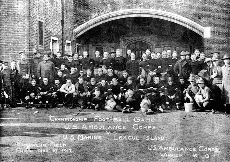 File:1917 - Camp Crane Football Team at Franklin Field Philadelphia.jpg