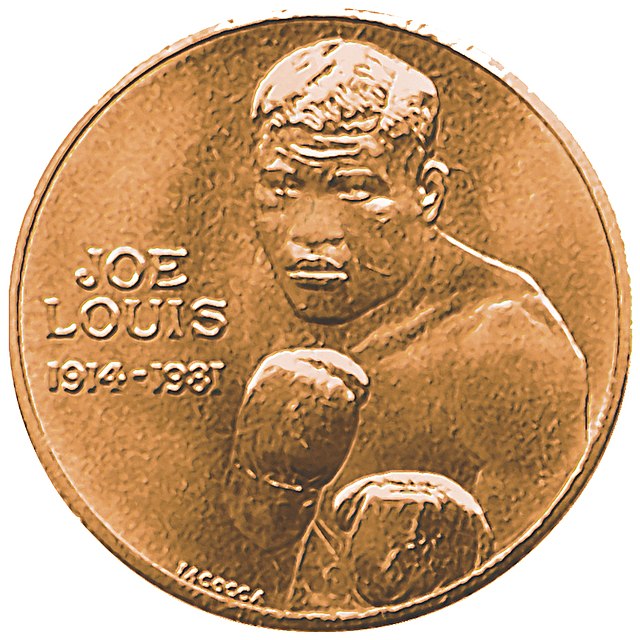 LOUIS, JOE ORIGINAL SOUVENIR COIN (AS WORLD HEAVYWEIGHT CHAMPION