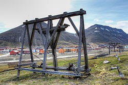 Nedlagt taubaneline ved Longyearbyen, Svalbard Foto: Pjs WN