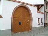 Courtyard wall and gate