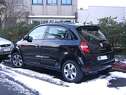 Rear view (from the left) of the car.