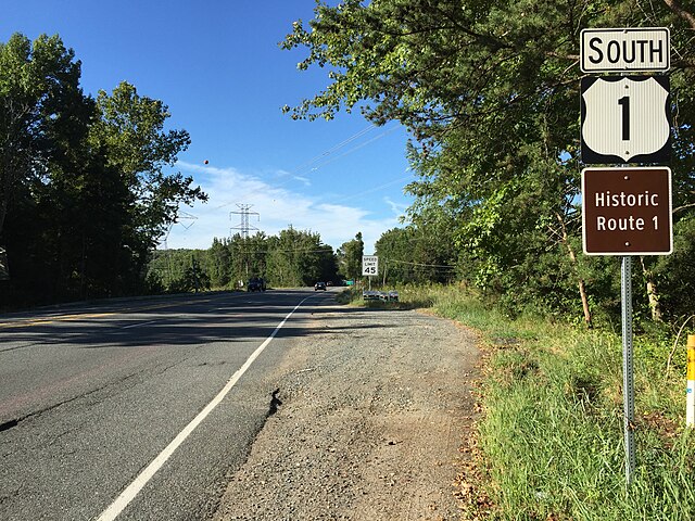 US 1 southbound in Stafford County