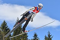 Lubitz beim Continental-Cup-Wettbewerb in Eisenerz 2017