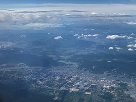 Pemandangan County Tonglu dari udara