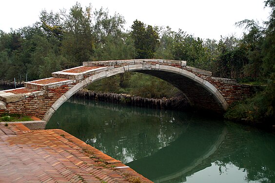 Ponte del diavolo in Torcello, Venice, Italy