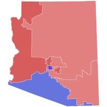 2022 Arizona Treasurer Election by Congressional District accurate version.svg