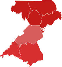 2022 Tennessee's 2nd congressional district election results by county.svg