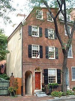 The Cassey House in Philadelphia, Pennsylvania 243 Delancey Street, Philadelphia.jpg