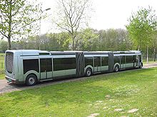 APTS Phileas 24 quad-asse autobus bi-articolati a Eindhoven, Paesi Bassi.