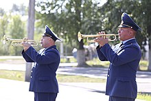 Members of Russian military bands on Air Force Day in 2020. 4X5A4297-1200.jpg