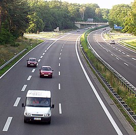 De A11 bij Finowfurt.