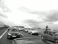 Trafic jam on A4