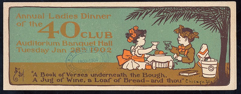 File:ANNUAL LADIES DINNER (held by) 40 CLUB (at) "AUDITORIUM BANQUET HALL, CHICAGO, IL;" (OTHER (PRIVATE CLUB-);) (NYPL Hades-275471-476570).jpg