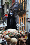 Procesión de la Virgen.