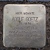 Adolf Goetz - Eppendorfer Stieg 6 (Hamburg-Winterhude).Stolperstein.nnw.jpg