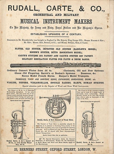 File:Advert for Rudall, Carte and Co. (20338977745).jpg