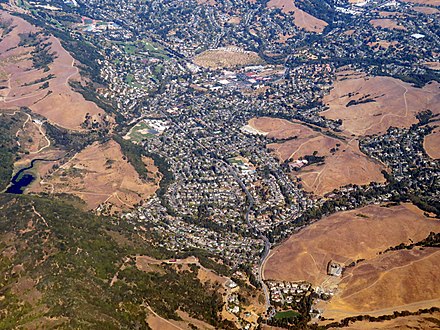 Aerial view of Moraga.